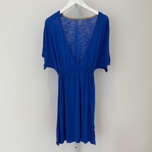 VITAMIN A BLUE BEACH COVER-UP DRESS SIZE SMALL NWOTS!